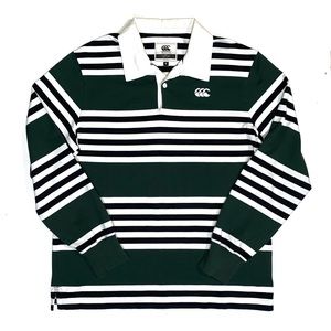 Canterbury x J. Crew Green Rugby Polo Sz. M